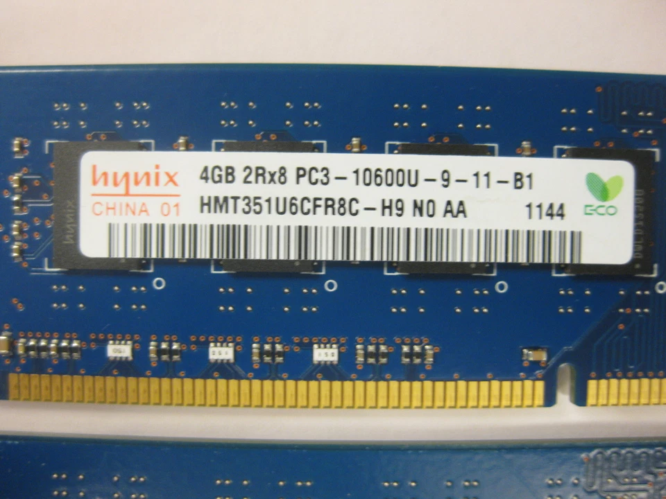 8GB ( 4GBx2 ) Major Brand DDR3 PC3-10600 1333MHz Desktop Memory RAM Tested - Image 2 of 4