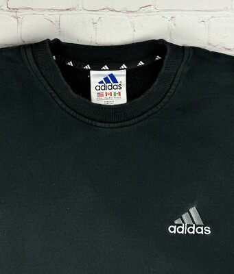 Vintage 90s Adidas Equipment Crewneck Sweatshirt Embroidered Logo