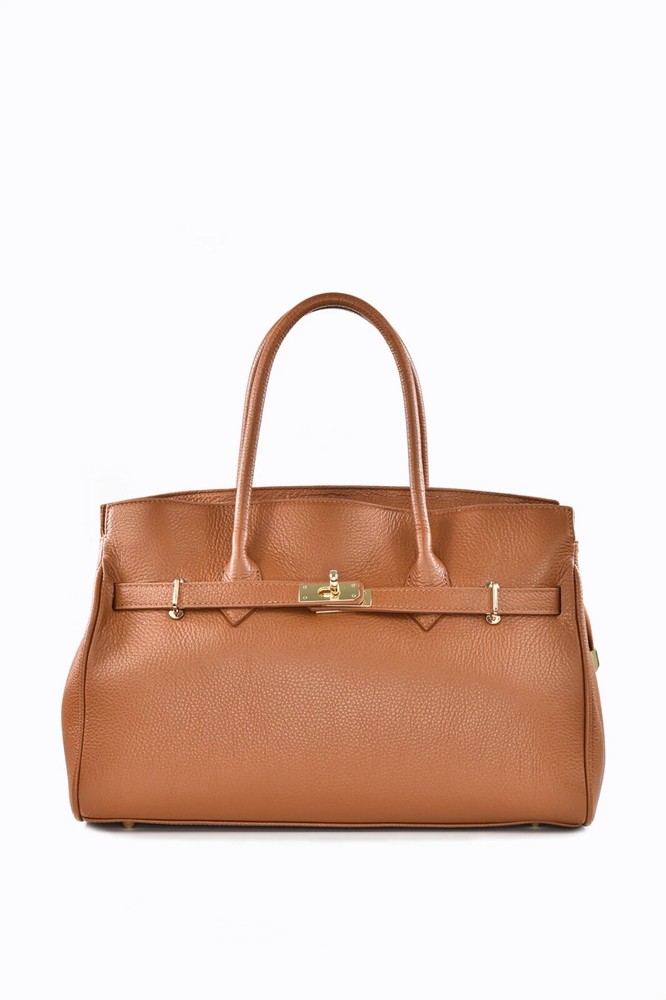 Italian Genuine Leather Bag For Women Shoulder Bag Luxury Bag Brown Color