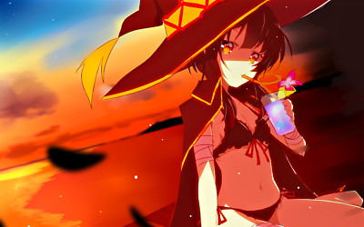 Anime Girls Fan Art Digital Art Artwork Witch  Gaming Mat Desk 46473