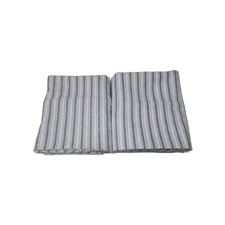 2 Blue & White Stripe Flannel Pillowcases. 20 X 30 Standard/queen