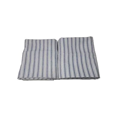 2 Blue & White Stripe Flannel Pillowcases. 20 X 30 Standard/queen eBay