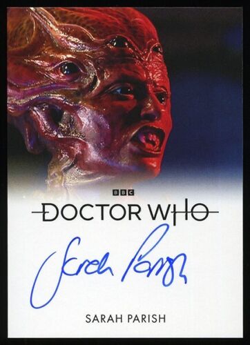 Doctor Who Series 1 - 4 - Sarah Parish as Empress of the Racnoss Autograph Card - Picture 1 of 1