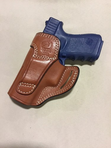 Leather CROSS DRAW Holster - GLOCK 19 / 23 (# 7719 BRN ) - Picture 4 of 5