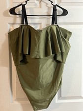 Green Ruffle Old Navy Swimsuit 3X