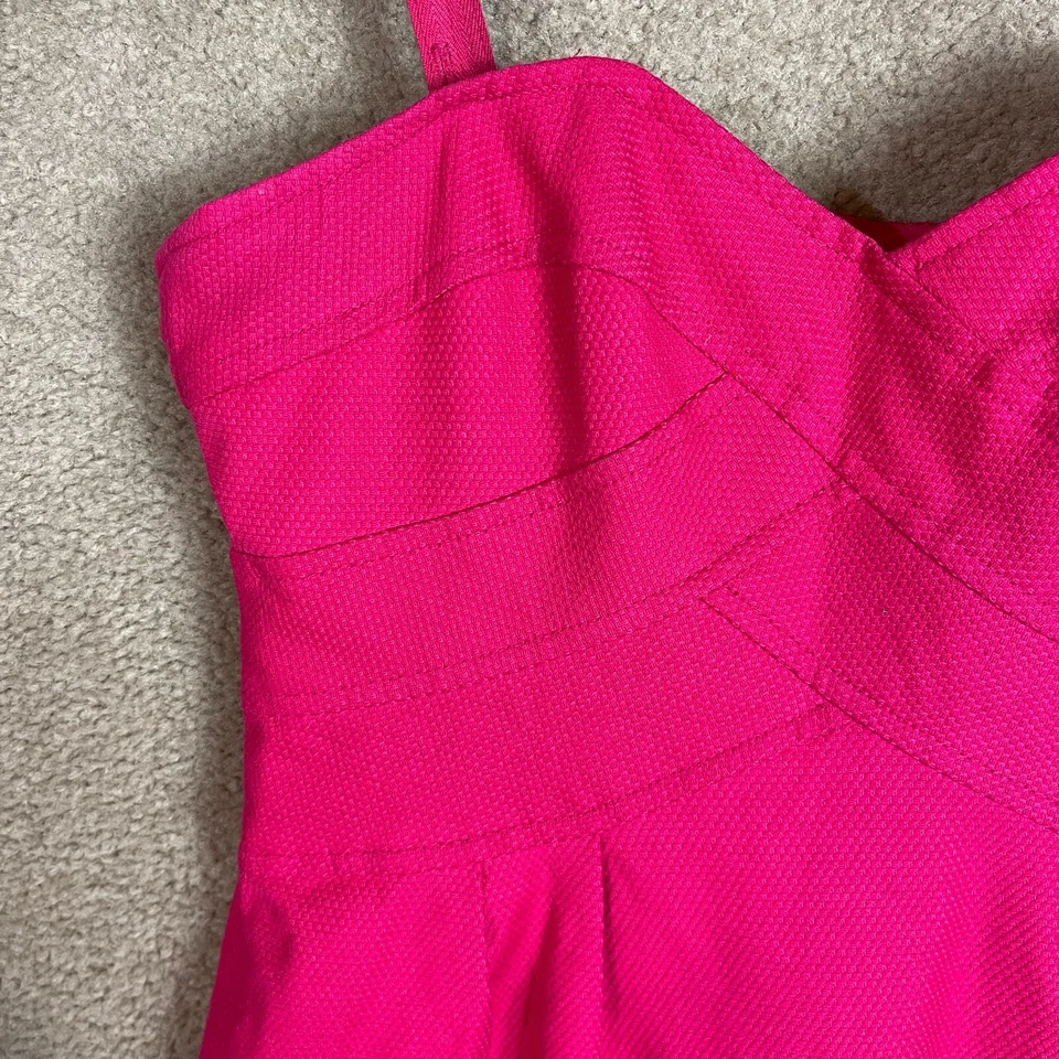 Vestido Nanette Lepore para mujer 2 Funda Rosa Bustier Tirantes extraíbles Algodón Moderno Foto 3 de 4