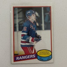 1980-81 O-Pee-Chee Anders Hedberg #73 New York Rangers