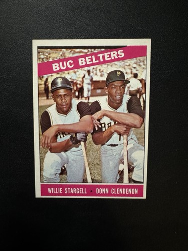 1966 TOPPS #99 "BUC BELTERS" WILLIE STARGELL HOF PIT PIRATES—SHARP💥*** (tgcs)