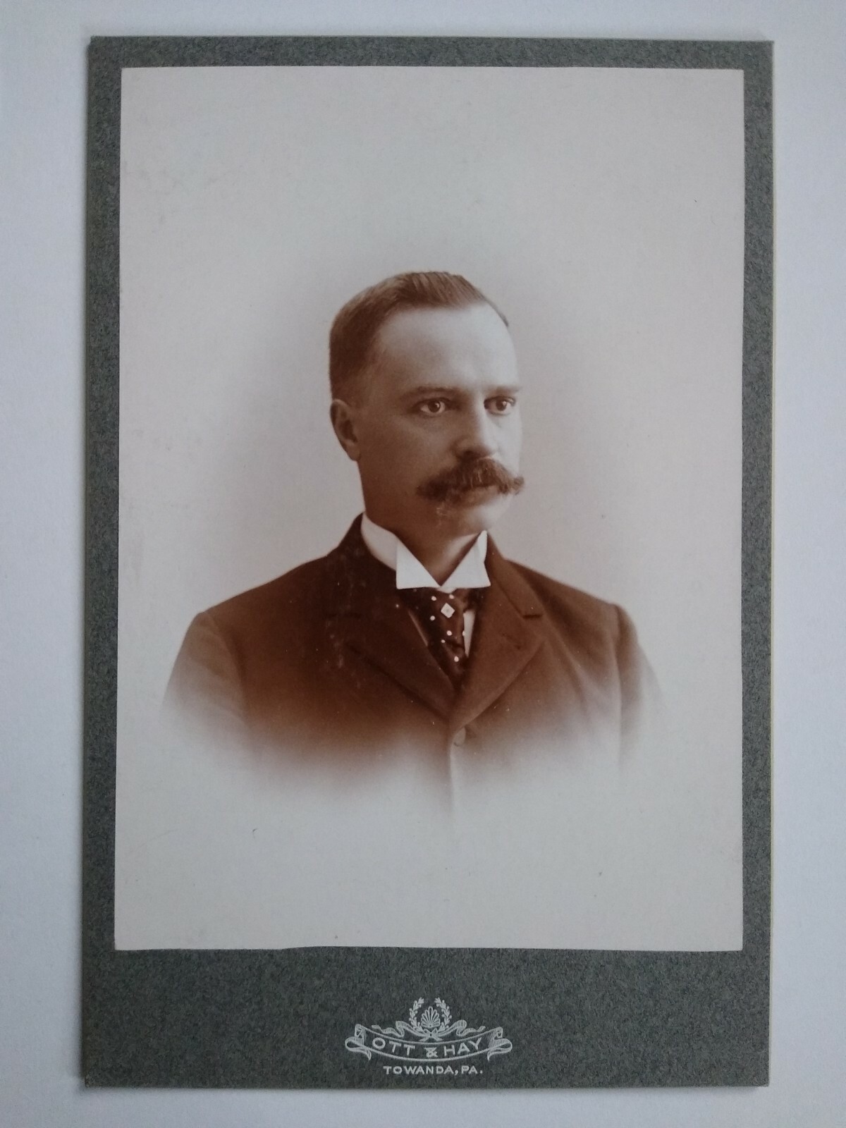 Towanda Pennsylvania Photo 1890s ID'd Dr. John Davis Mercur OTT