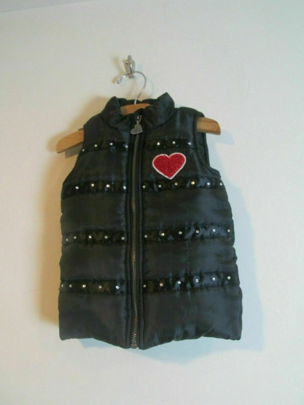 Betsey Johnson rhinestones puffer vest ❤️Baby Girl Size 12- 18 Months
