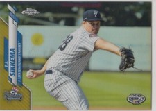2020 Topps CHROME Pro Debut T.J. SIKKEMA Gold Refractor 1st #145 Yankees 20/75