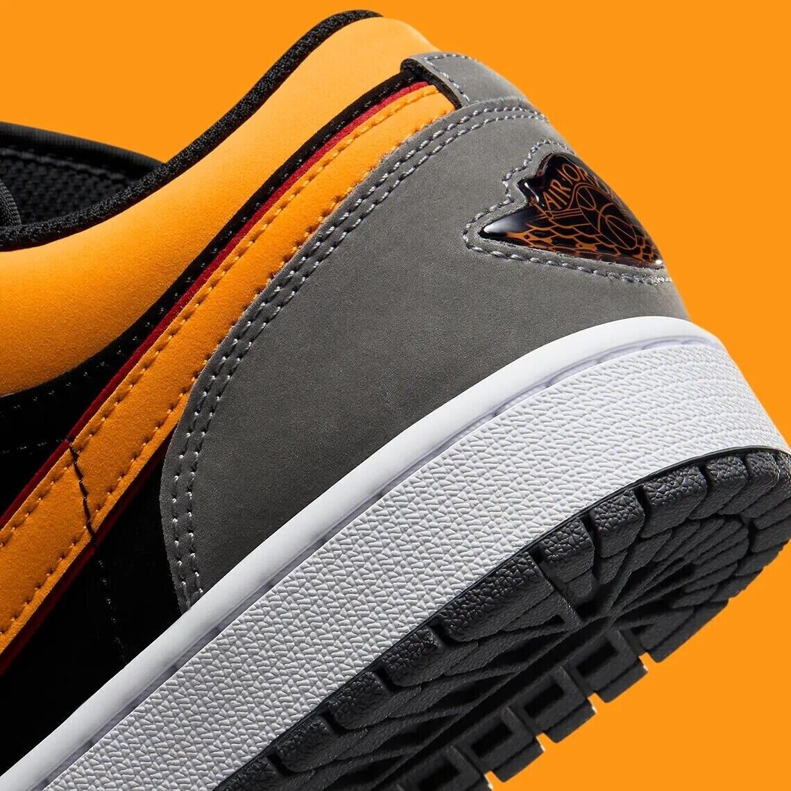 NEW Air Jordan 1 Low SE Men Sz 7 Black/Vivid Orange-LT NEW Air Jordan 1 Low SE Men Sz 7 Black/Vivid Orange-LT