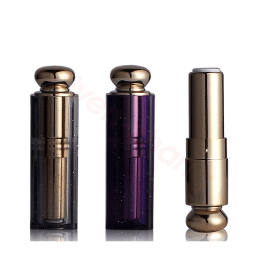 Durchmesser: 9 mm Zum Selbermachen Lila/Schwarz Gold Probe Reise Leere Lippenstift Tube Lippenbalsam Flasche - Bild 1 von 4