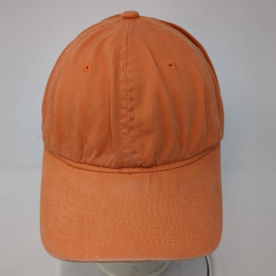 Sombrero ajustado Yupoong naranja OS ligero orificios ventilados 6 paneles en blanco Flexfit Foto 2 de 4