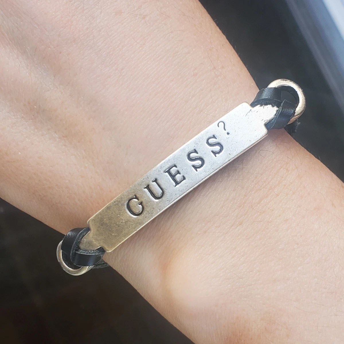 Guess leather bracelet cheap