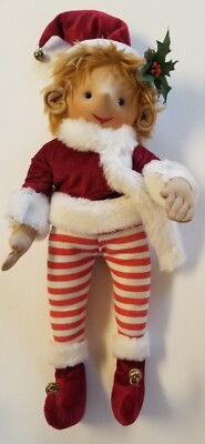 Handmade Elf Pixie Santa's Helper Doll Great Details 15'' Ooak