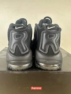 Nike Air More Uptempo x Supreme 'Black' Men's Size 8.5 NEW