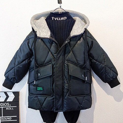 Boys Winter Coats Plus Velvet Warm Kids Jacket Child Outerwear Clothing - Picture 19 of 19