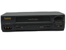 Symphonic VR-701 19 Micron 4 Head HQ VHS VCR Player/Recorder-Tested/ HiFi Stereo