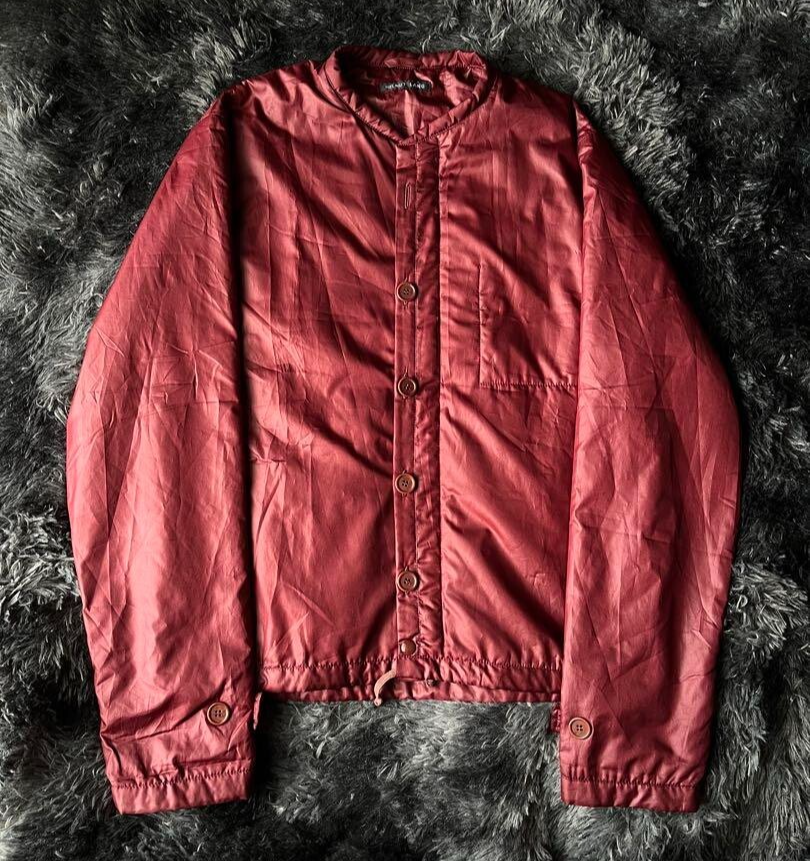 90s Helmut Lang Bordeaux Padded Jacket Size 46 Vintage Rare Free