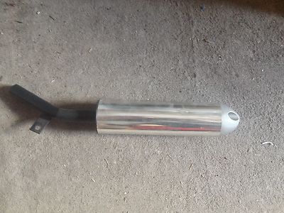 Silver Atv/Bike Muffler 15 1/2'' Long 3/4'' Rear Circumfrence 2 1/8'' Body