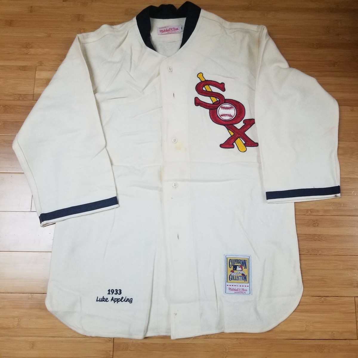 Mitchell &Ness 1933 Luke Appling White Sox Wool Jersey Size Mitchell &Ness 1933 Luke Appling White Sox Wool Jersey Size