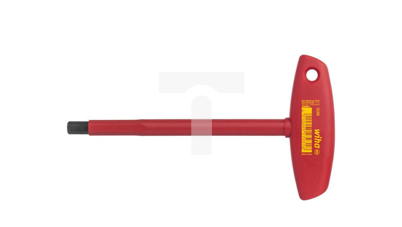 Insulated hexagon key with T handle electric 6.0 x 150mm 27930 /T2UK