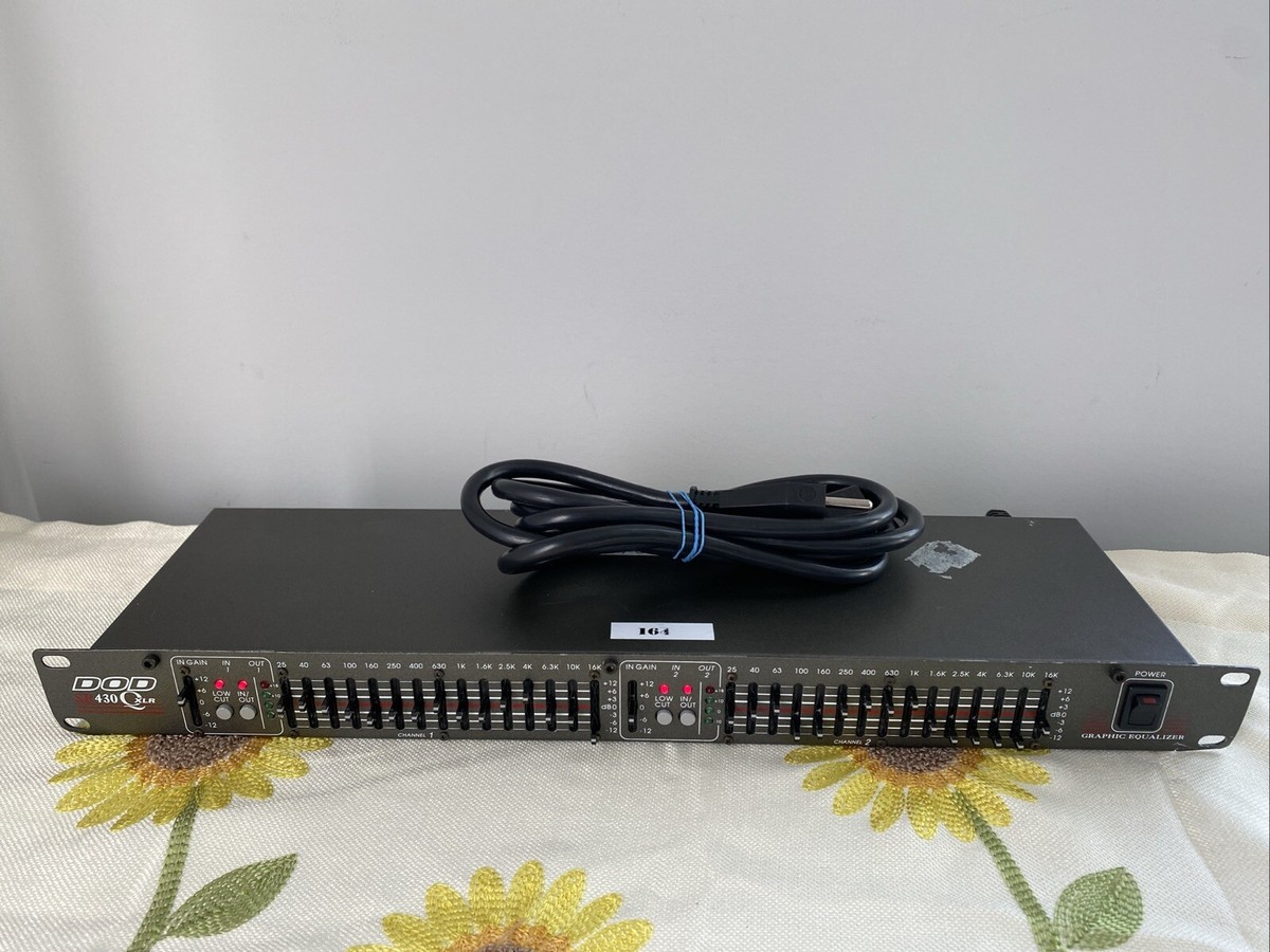 DOD by Harman SR430 Dual 15-Band Professional Equalizer EQ Used n