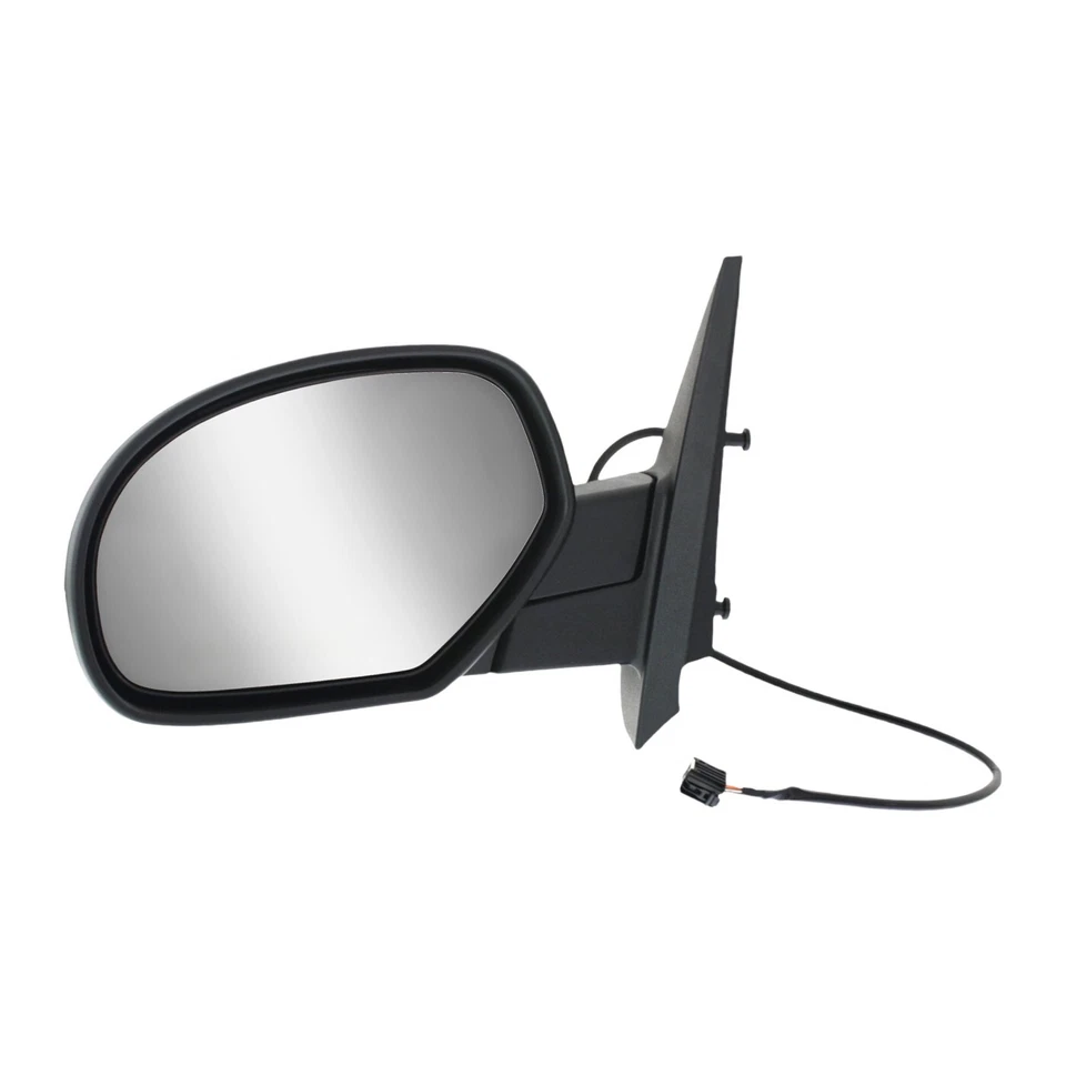 Mirror Left Side Power Heated Black For 07-13 Silverado Sierra Suburban 1500 - Image 2 of 4