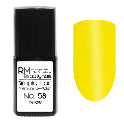 10ml Uv Gel Nagellack Polish Gelb Yellow Gelpolish Farbgel Pinsel Nail Art