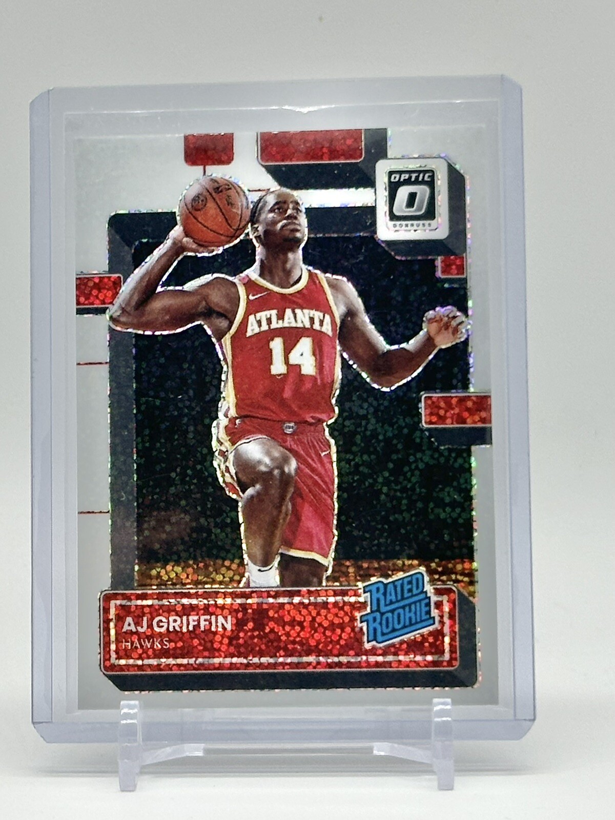 2022-23 Donruss Optic #204 AJ Griffin rare white Sparkle spp rated rookie