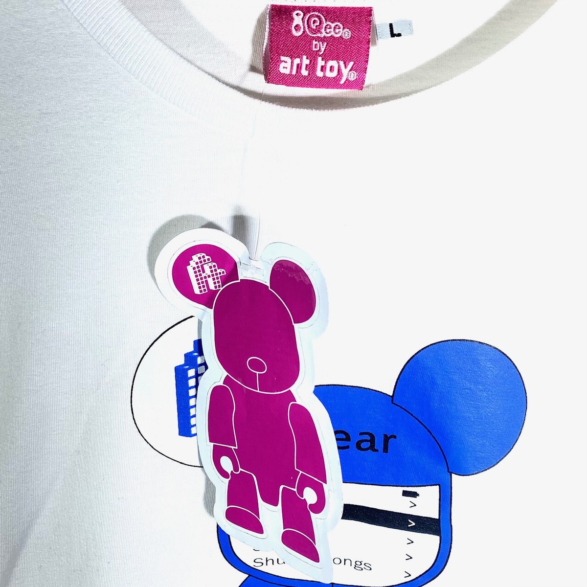 T-shirt Blanc Vintage I Bear Cyber Y2k, Années 2000, Taille L Pour Femme