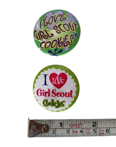 Dos (2) botones pinback vintage Girl Scout - Imagen 5 de 5
