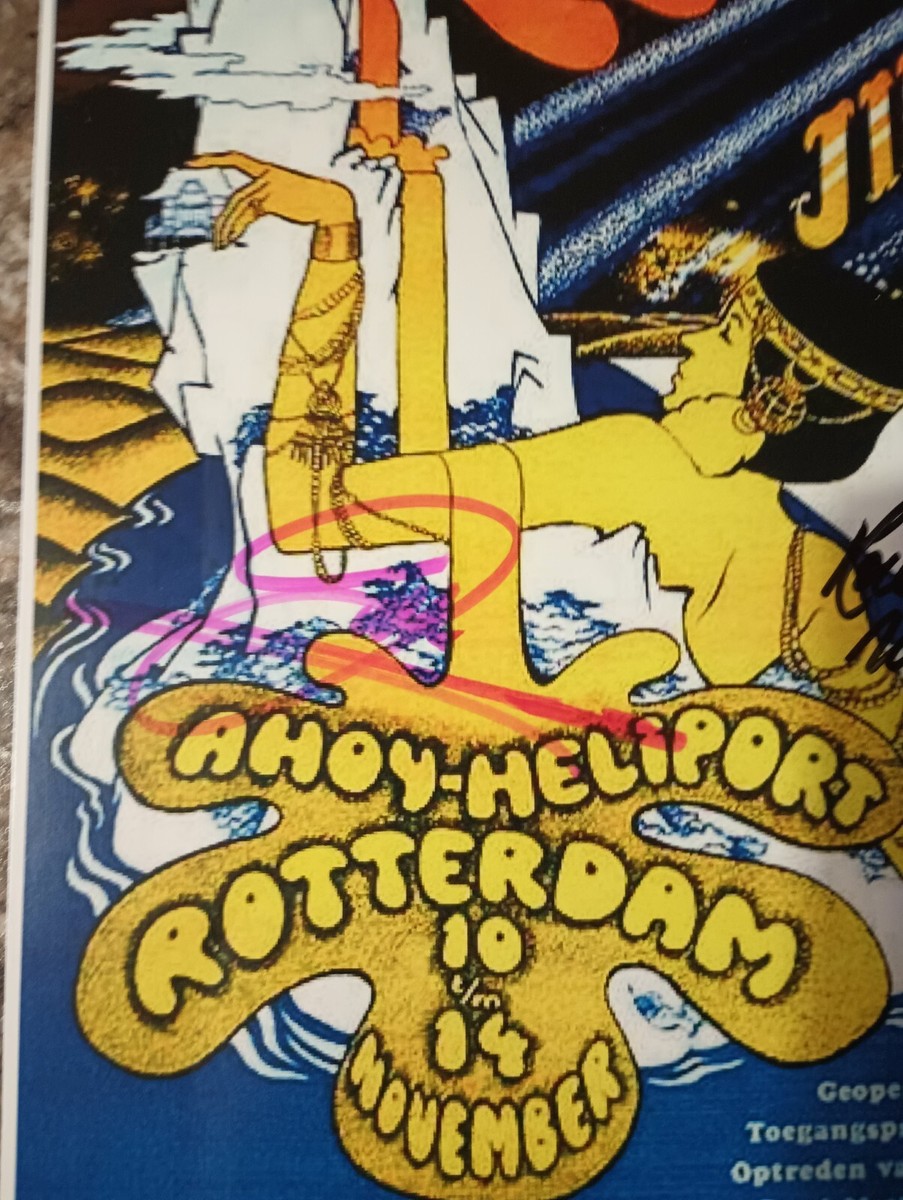 1967 Bee Gees concert Poster Wall Art Print Facsimile Signed With
