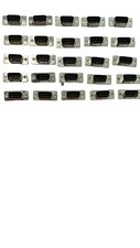 Lot of 25 D-SUB DB15 15-Pin Male Assembly Solder Plug Connector Cup Sockets