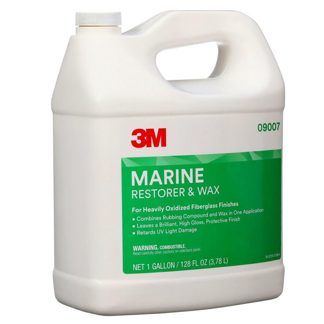 3M Marine Liquid Fiberglass Restorer and Wax Gal 09007 for sale online