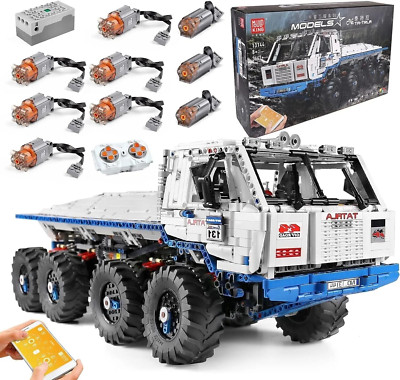 Mould King 13144 Technic 8WD RC T813 PROFA Off Road Car Blocks Model w/ 9 Motors