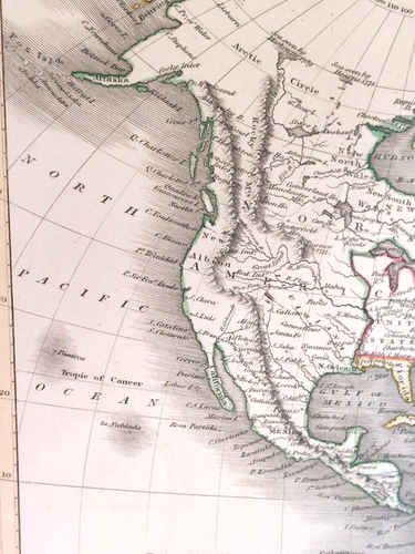 1821 Wyld Vignette Map of The Western Hemisphere - Picture 11 of 11