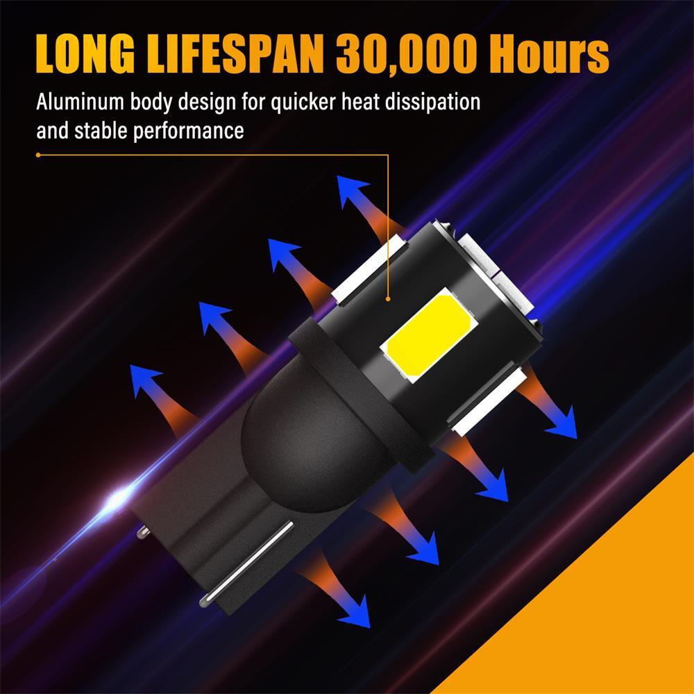 Canbus LED Interior Map Light Bulbs Xenon White 6000K Bright T10 2825 194 168 2x