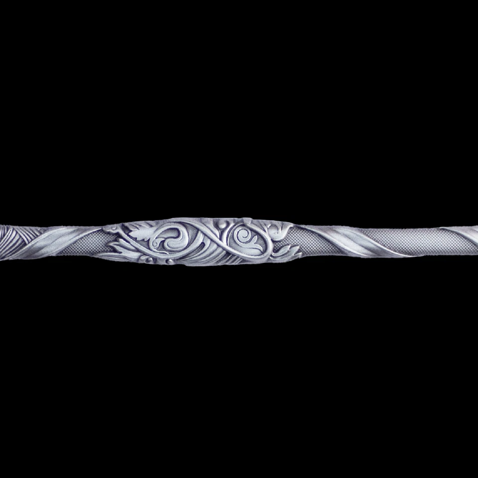 2024 Sud Corea Angelo Spada Halberd Di Raphael 2.5 OZ Argento Barretta Anticato - Immagine 3 di 4