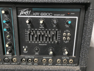 Peavey XR 680C / 400BH 8-Channel 210w/ 4ohms Powered Mixer Mixing