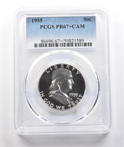 1955 Franklin Half Dollar PR67+ CAM PCGS *1594