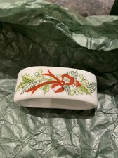 3 Antique Hammersley napkin rings Christmas