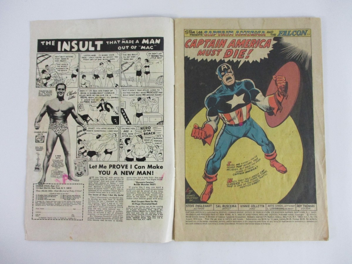 Marvel Comics CAPTAIN AMERICA And The FALCON #176 August 1974!! | eBay