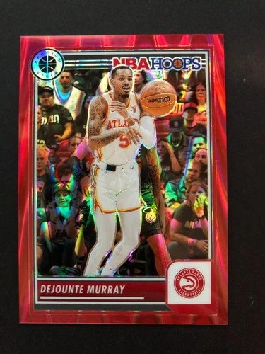 2023-24 Panini Hoop Premium Stock Red Seismic Prizm #163 Dejounte Murray  /199