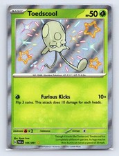 Toedscool 105/091 SHINY RARE Paldean Fates Pokemon Holo NM
