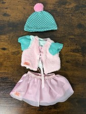 Our Generation Doll Clothes Outfit 4-Piece Pink Green Skirt Hat Tops