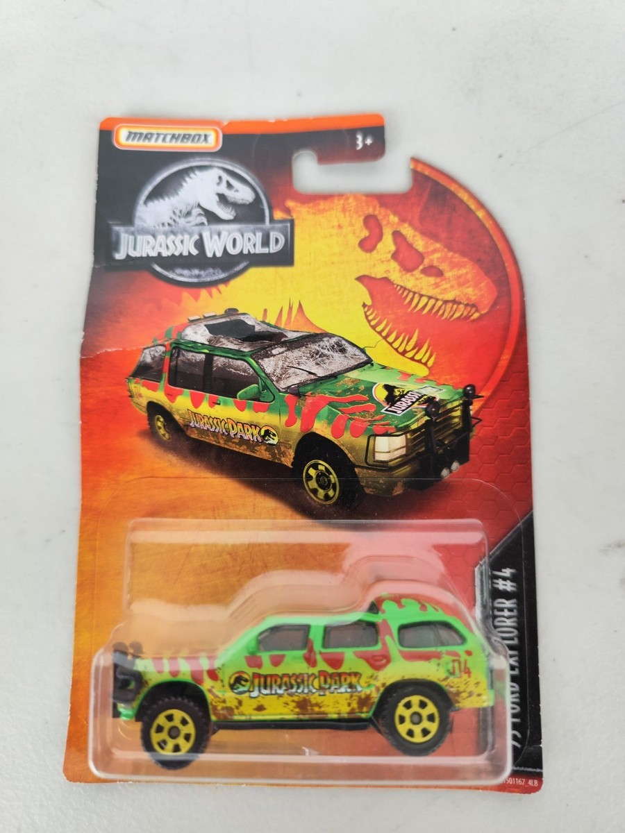 Matchbox '93 Jurassic Park Ford Explorer #4 Smashed
