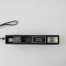 Vivitar Tele 603 35mm Film Camera Slim Point  Shoot Flash Untested