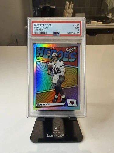 2022 Panini Prestige TOM BRADY HEROES #H-15 Tampa Bay Buccaneers PSA 7 GEM GOAT